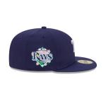 GORRA NEW ERA CAP TAMPA BAY RAYS MLB FLORAL UNDERVISOR 59FIFTY CERRADA en STOCK