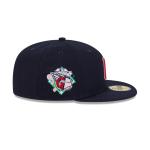GORRA NEW ERA CAP CLEVELAND GUARDIANS MLB FLORAL UNDERVISOR 59FIFTY CERRADA en STOCK