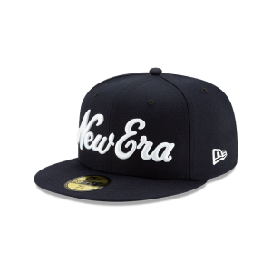 GORRA NEW ERA CAP NEW ERA SCRIPT 59FIFTY CERRADA AZUL en STOCK