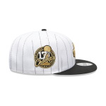 GORRA NEW ERA CAP BOSTON CELTICS NBA PINSTRIPE BLACK AND GOLD 9FIFTY SNAPBACK en STOCK