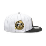 GORRA NEW ERA CAP GOLDEN STATE WARRIORS NBA PINSTRIPE BLACK AND GOLD 9FIFTY SNAPBACK en STOCK