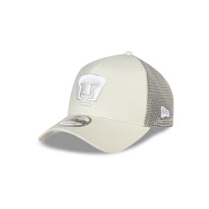 GORRA NEW ERA CAP PUMAS WHITE ON WHITE 9FORTY AF TRUCKER SNAPBACK en STOCK
