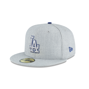 GORRA NEW ERA CAP LOS ANGELES DODGERS MLB HEATHER LEAGUE COLLECTION 59FIFTY CERRADA en STOCK