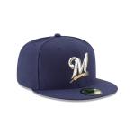 GORRA NEW ERA CAP MILWAUKEE BREWERS AUTHENTIC COLLECTION 59FIFTY CERRADA en STOCK